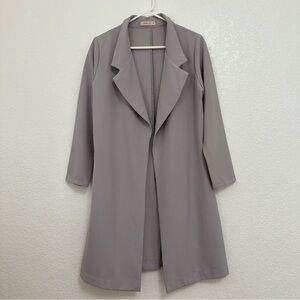 Women's Gray Trench Coat